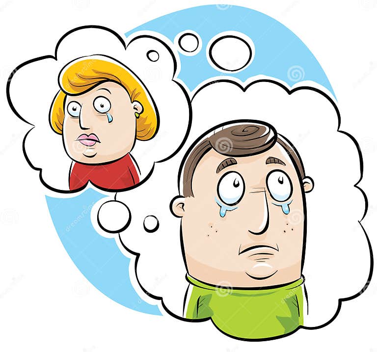 Couple Missing Each Other Stock Illustration Illustration Of Crying