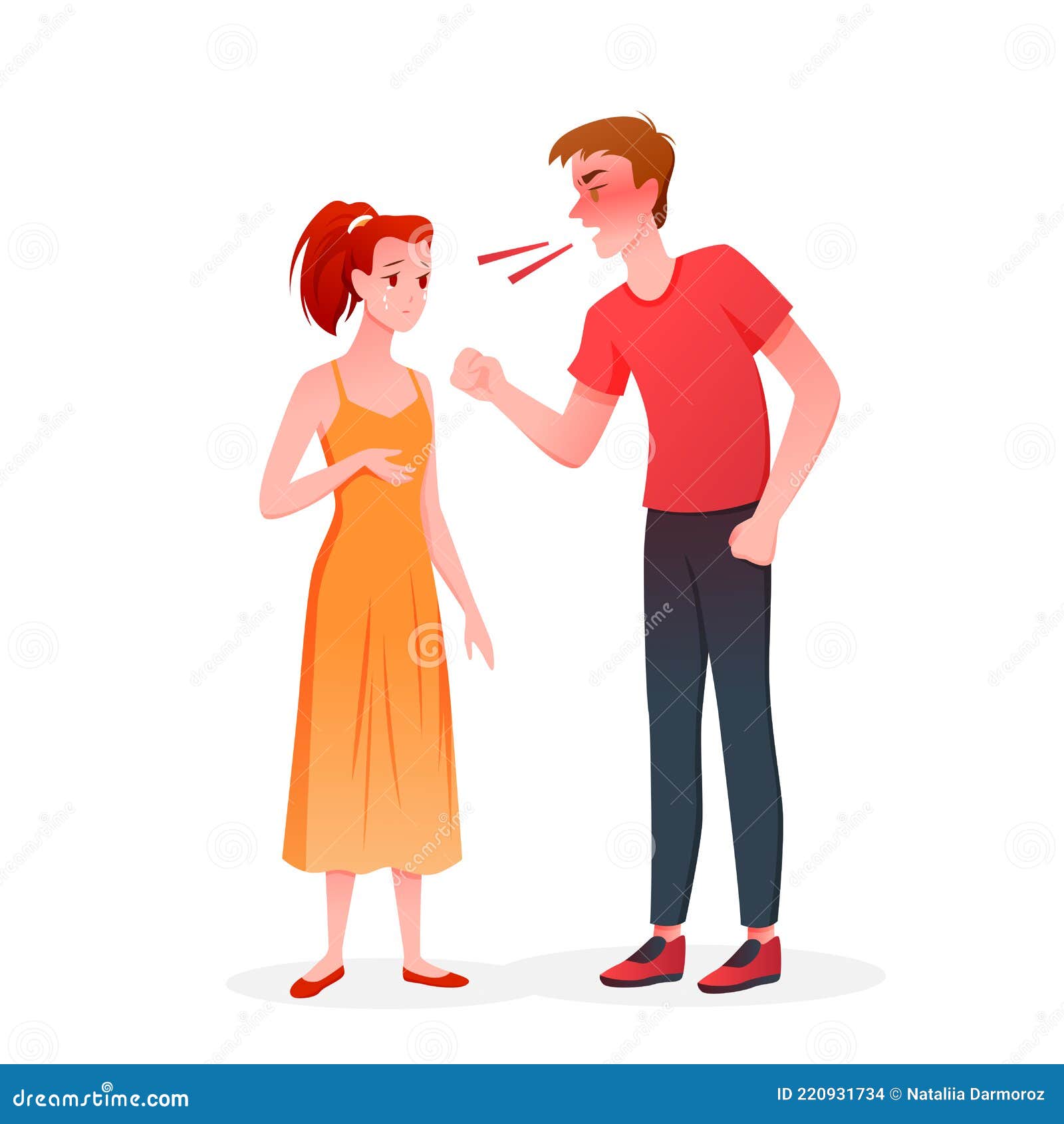 Couple People Quarrel, Angry Husband Screaming at Crying Wife in Anger, Unhappy Marriage Stock Vector - Illustration of woman, screaming: 220931734 Couple People Quarrel, Angry Husband Screaming at Crying Wife in Anger, Unhappy Marriage Stock Vector - Illustration of woman, screaming: 220931734