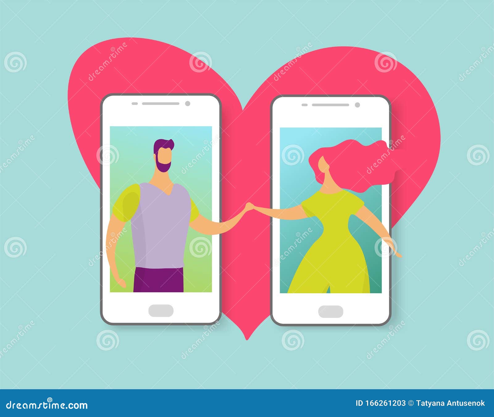 Online dating concept love has no boundaries Vector Image