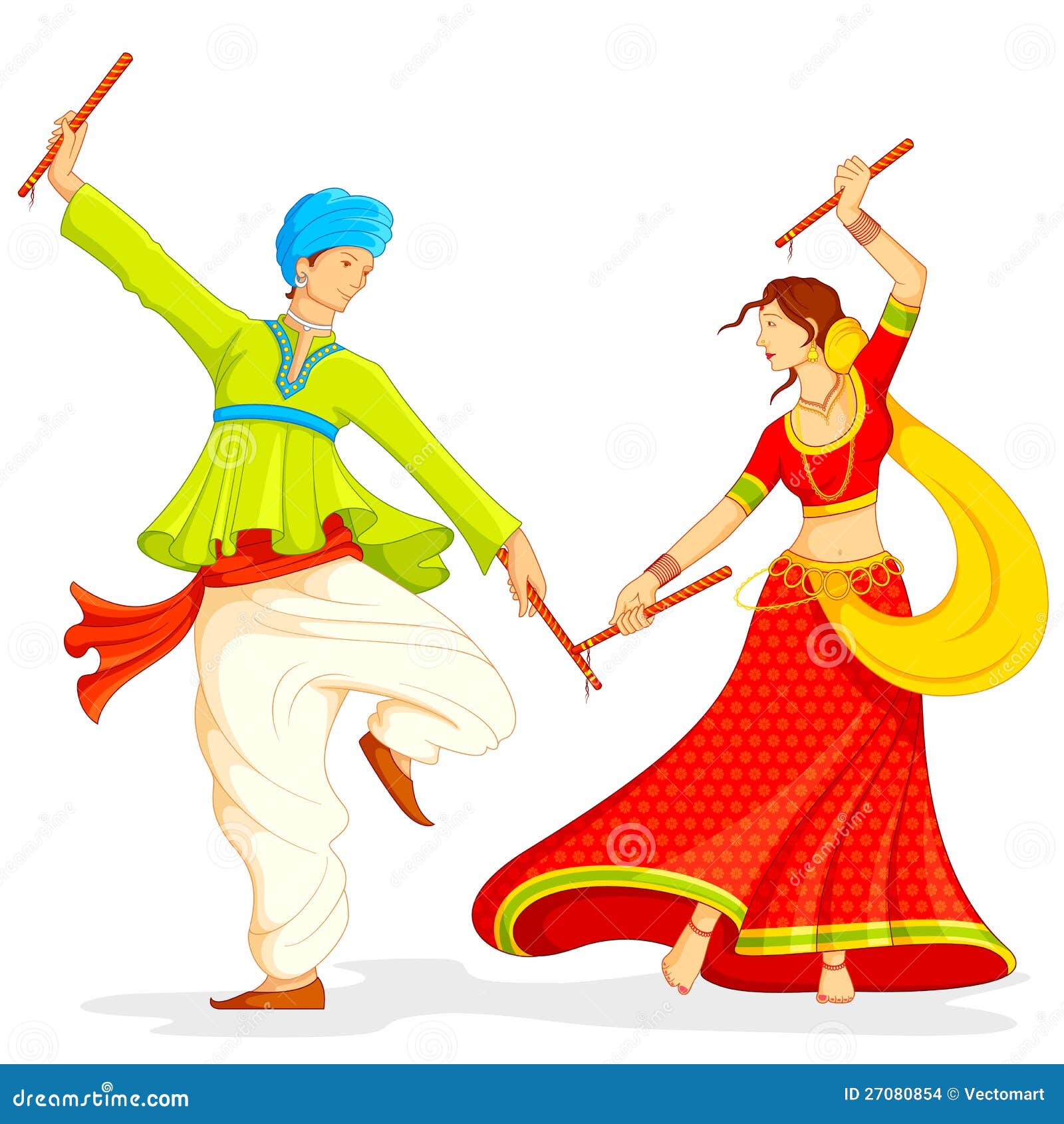 A Girl Is Dandiya Dancing, Dancing, Transparent PNG Transparent Image and  Clipart for Free Download