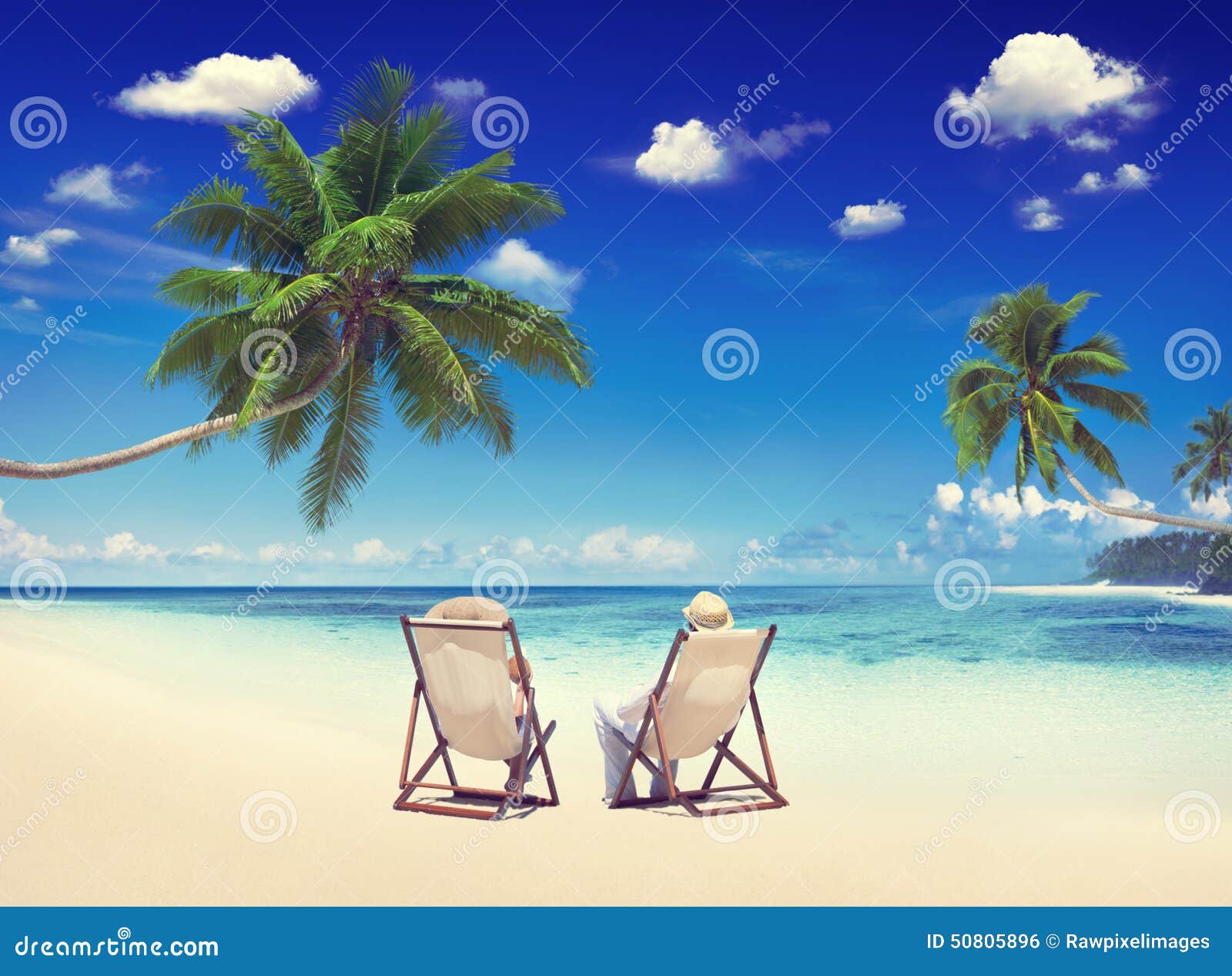 couple relaxation vacation summer beach holiday concept