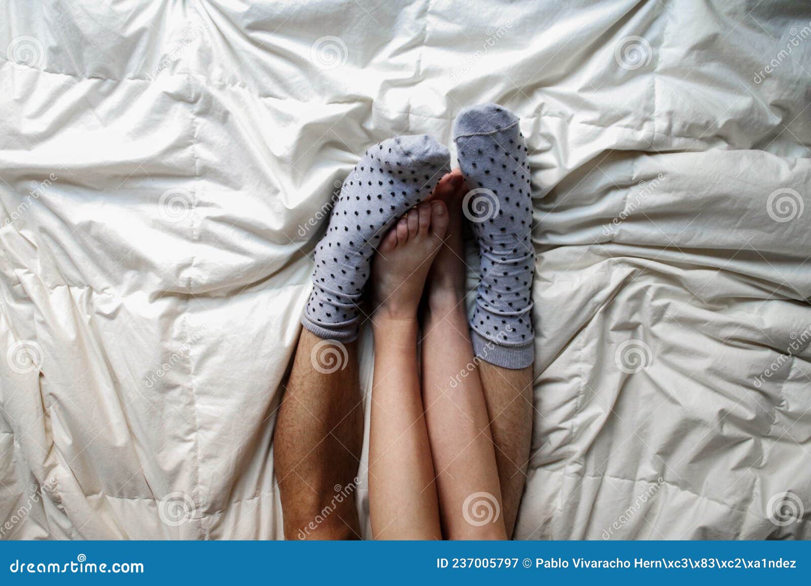 Body Part. Couple Feel Romantic In Bedroom, Man Use Foot Take Off Panties  For Her. Sex Concept. Stock Photo, Picture and Royalty Free Image. Image  146219480.