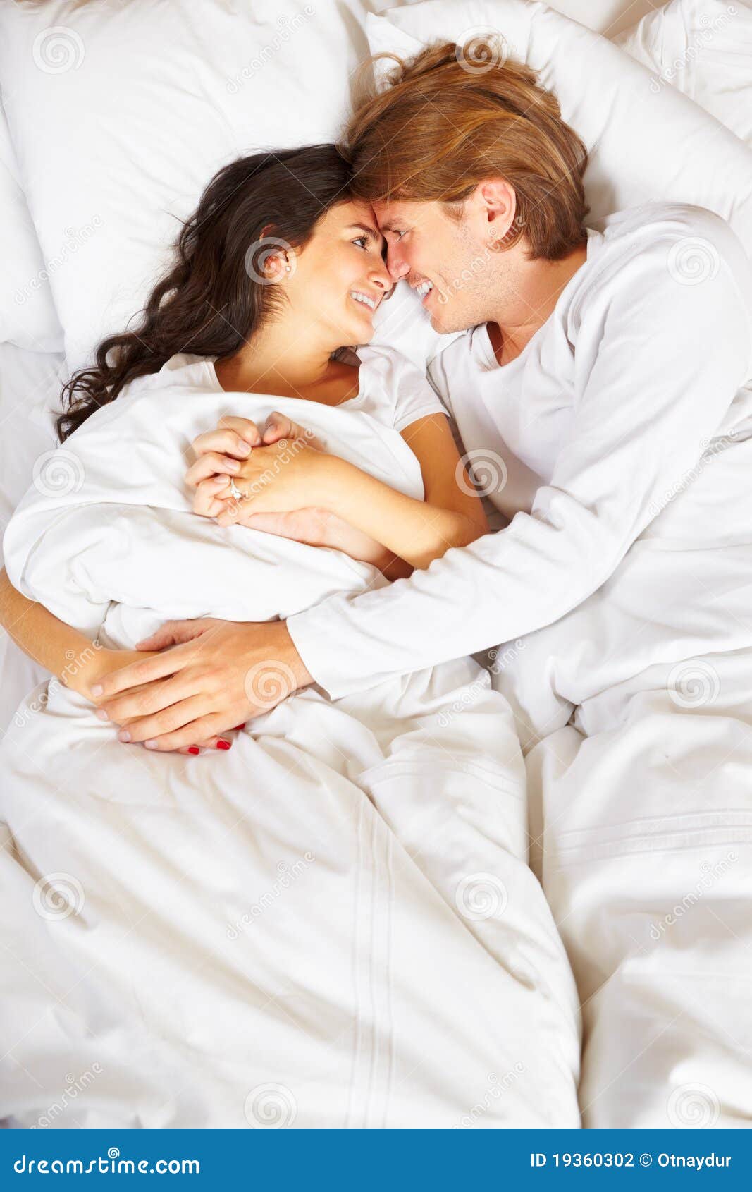 Couple Showing Romance On Bed S