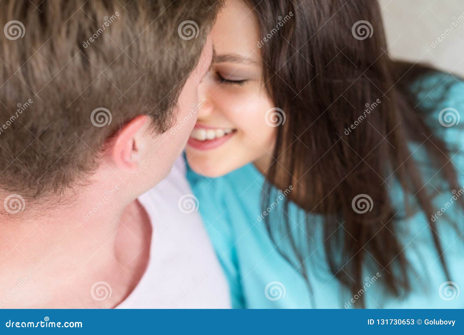 Couple Snuggle Love Affection Happy Relationship Stock Image Image of people, lifestyle 131730653