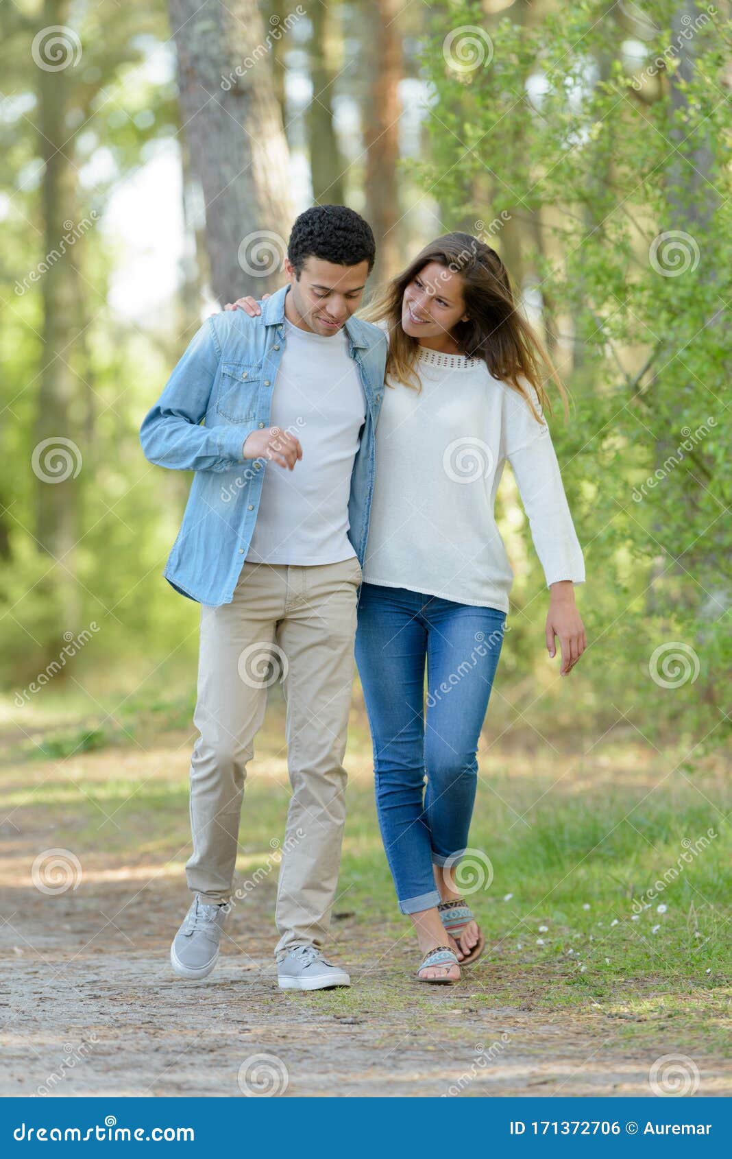 Couple Spending Quality Afternoon Stock Photo Image Of Caucasian