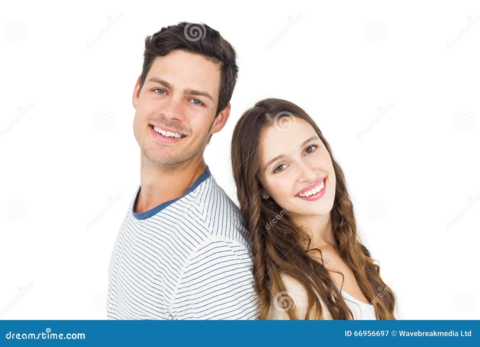 Couple Standing Back To Back Stock Image - Image of woman, feelings ...