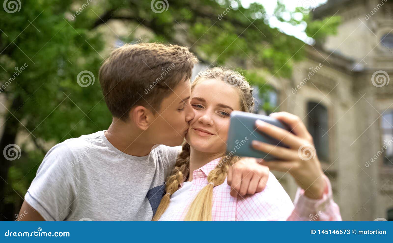 Teen Boys Kissing