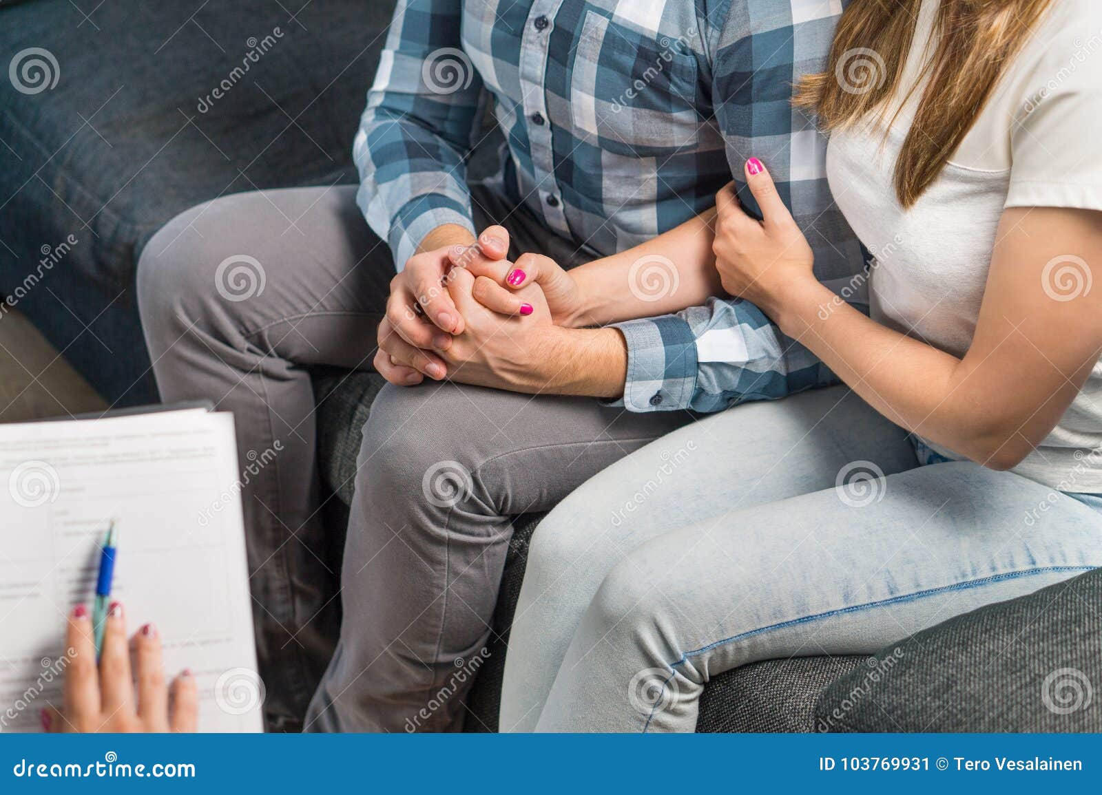 Couple In Therapy Or Marriage Counseling Stock Image Image Of Girl