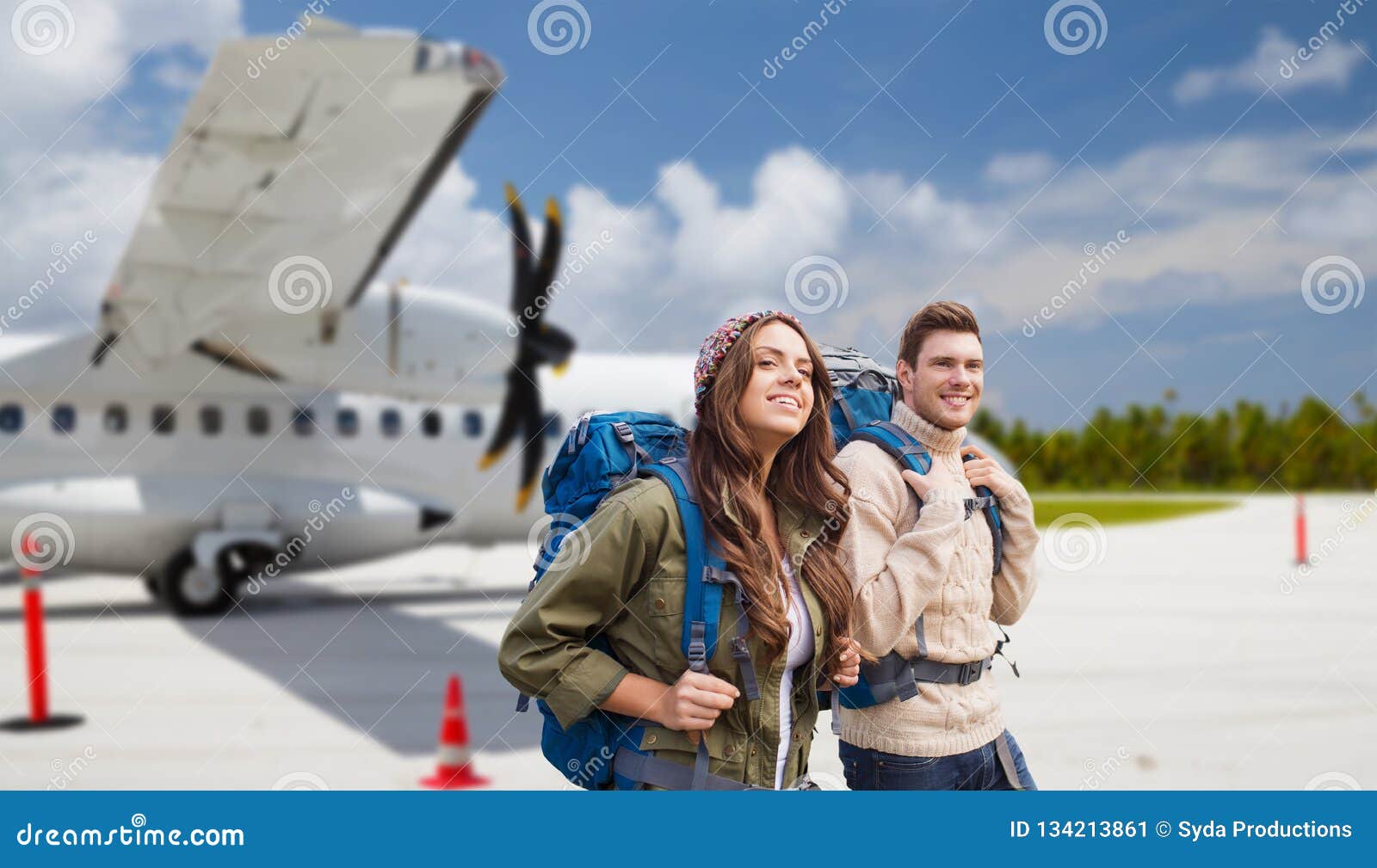 backpacking trip airplane