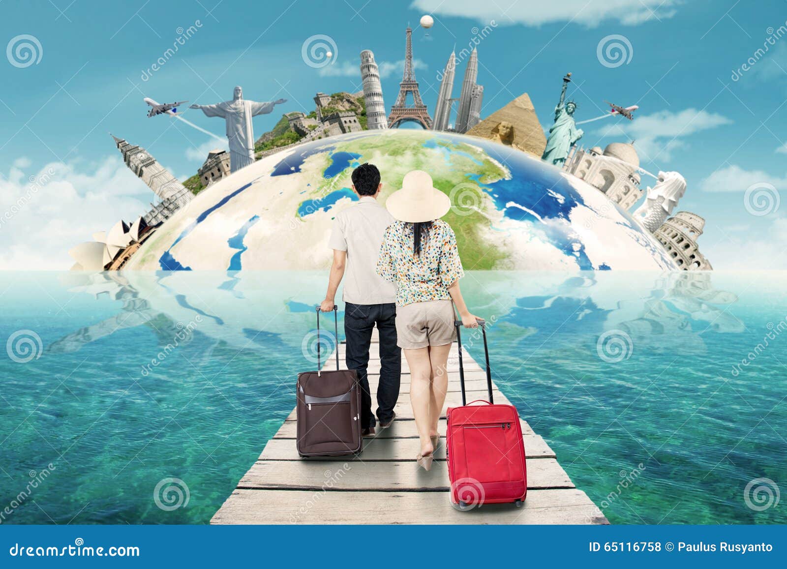 person travel world