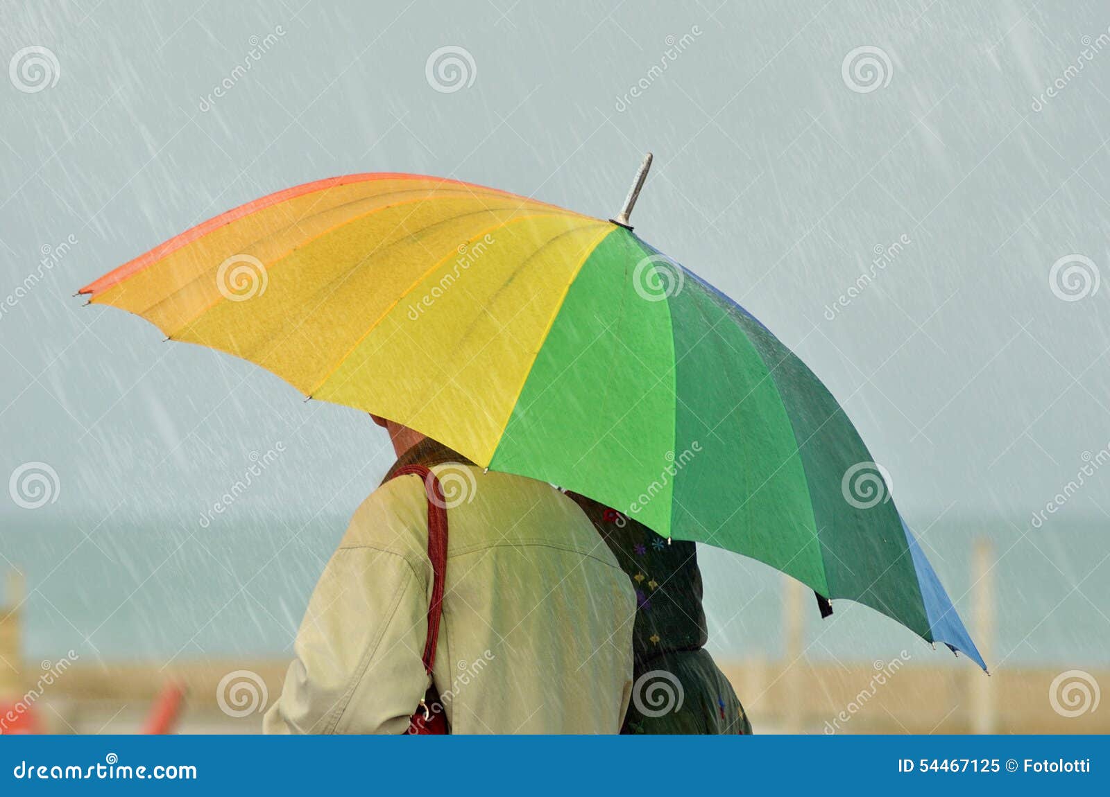 Couple under the rain stock image. Image of love, spring 54467125