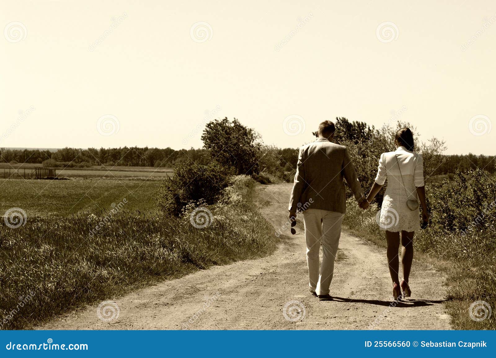 Couple Walking Away Stock Photo - Image: 25566560