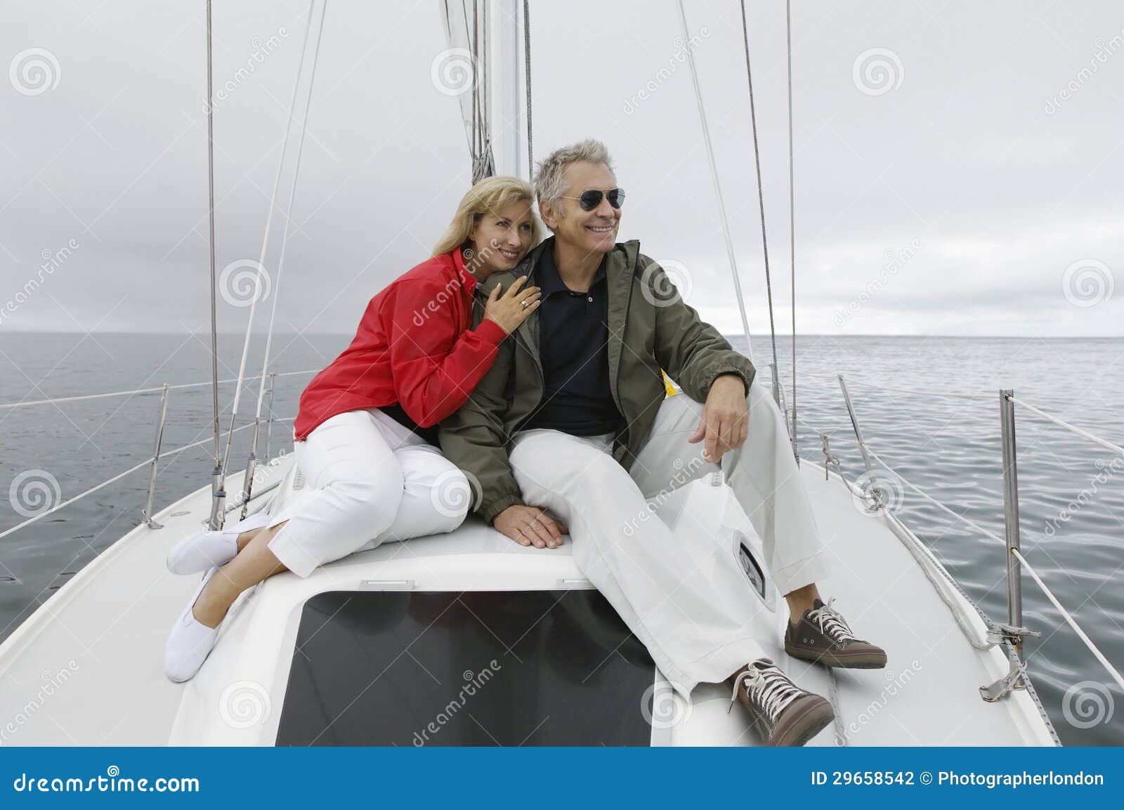 couple on yacht