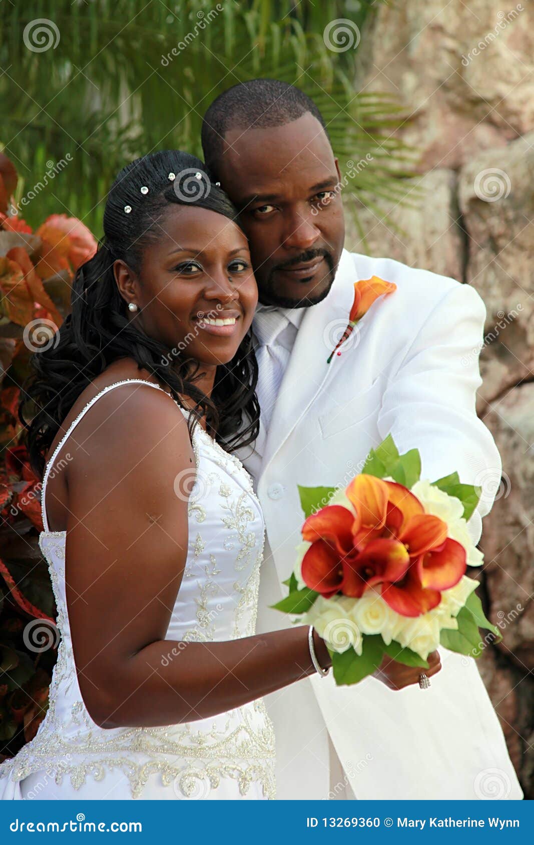 Couples De Mariage D'Afro-américain Photo stock - Image 