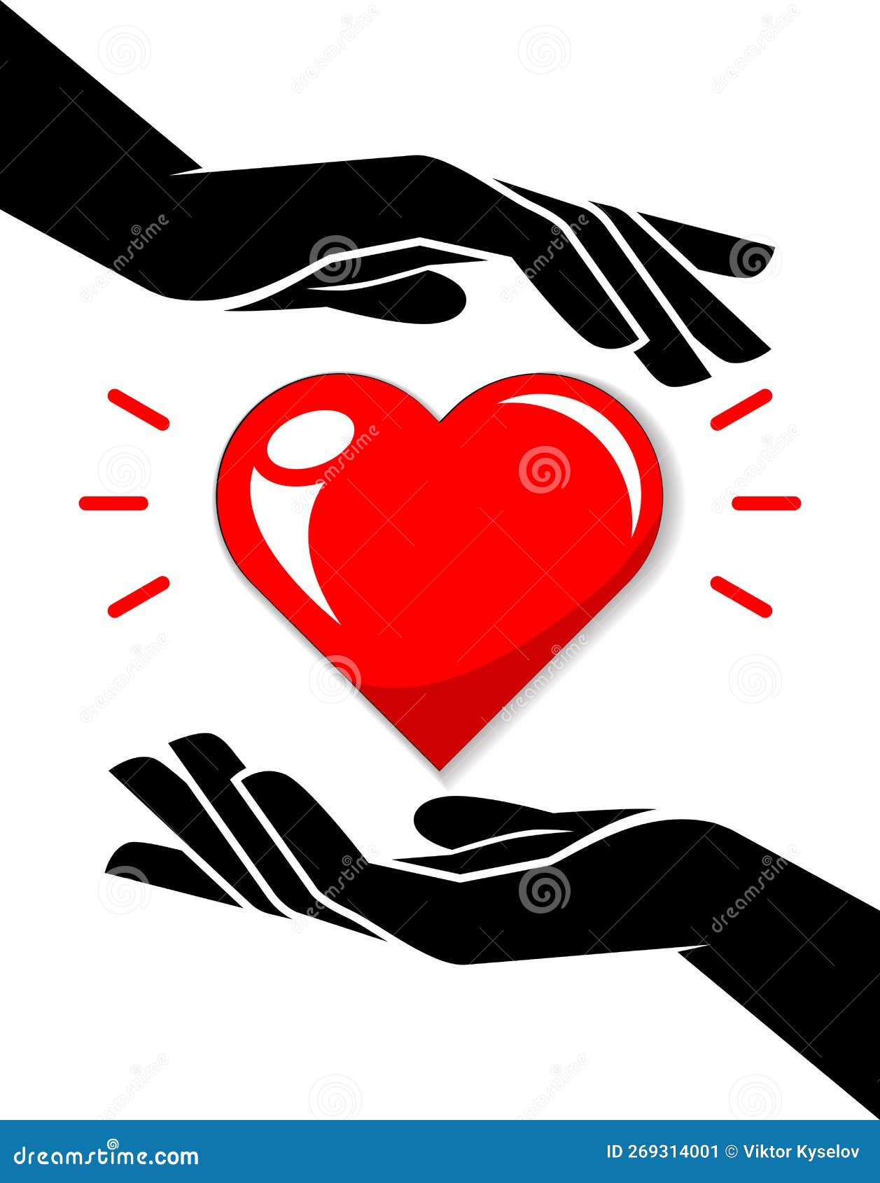 two hands holding a heart clipart transparent