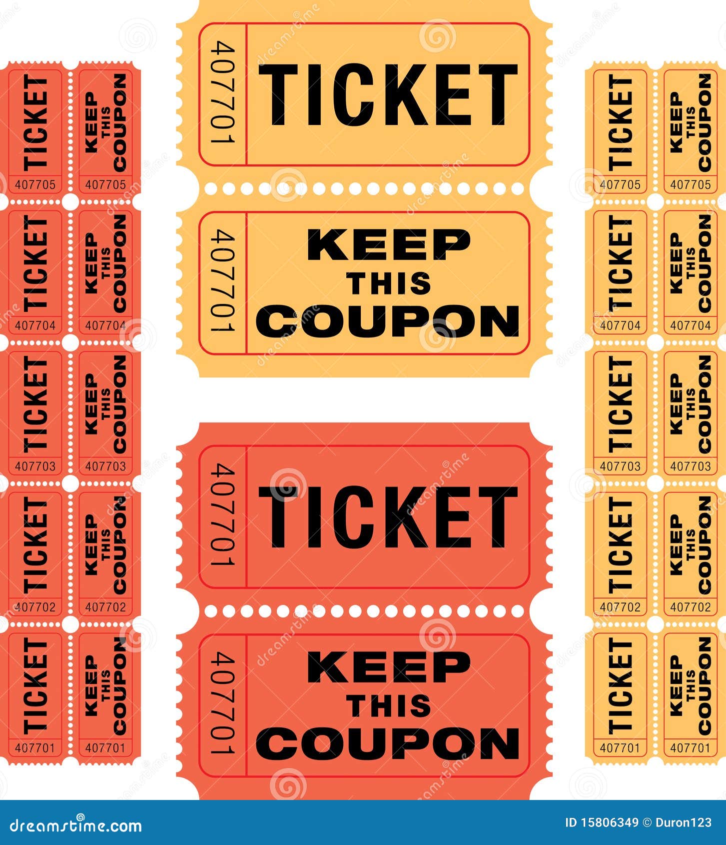 Coupon stock illustration. Illustration of event, music - 15806349