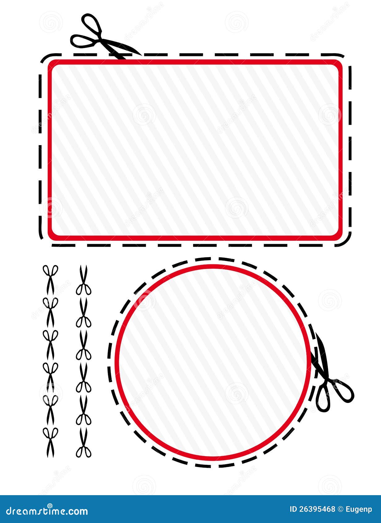 Coupon cut-out stock vector. Illustration of symbol, entry - 26395468