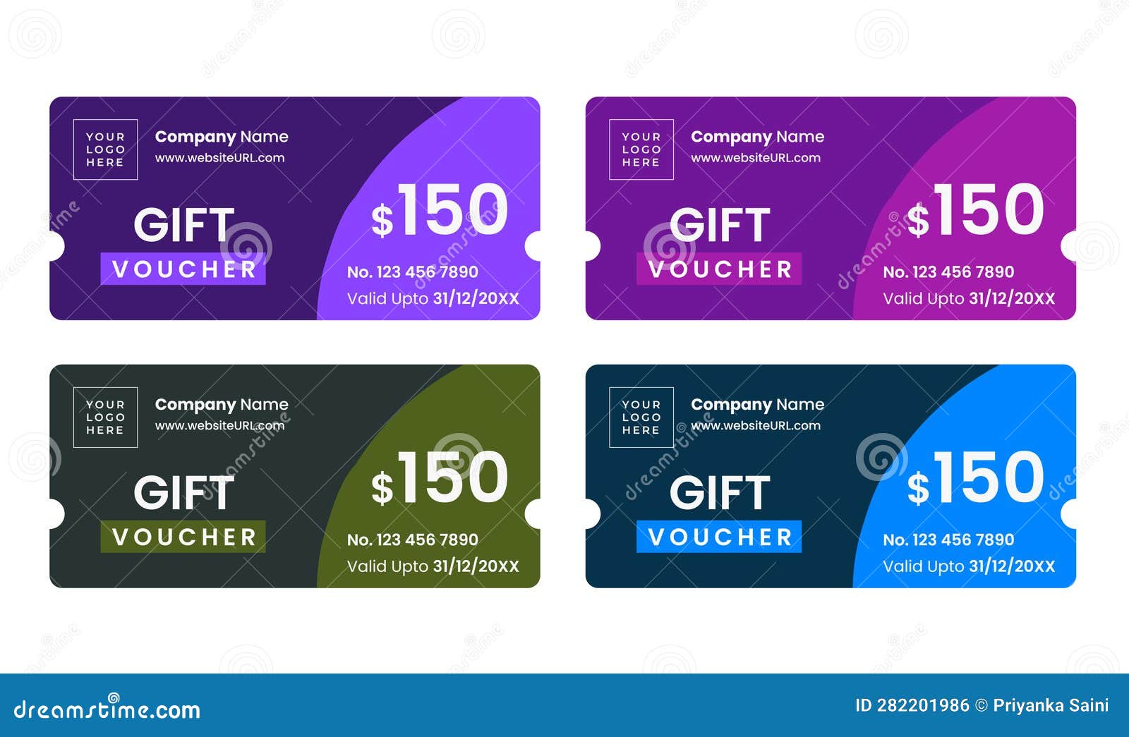 Coupon, Voucher, Ticket stock illustration. Illustration of design 282201986