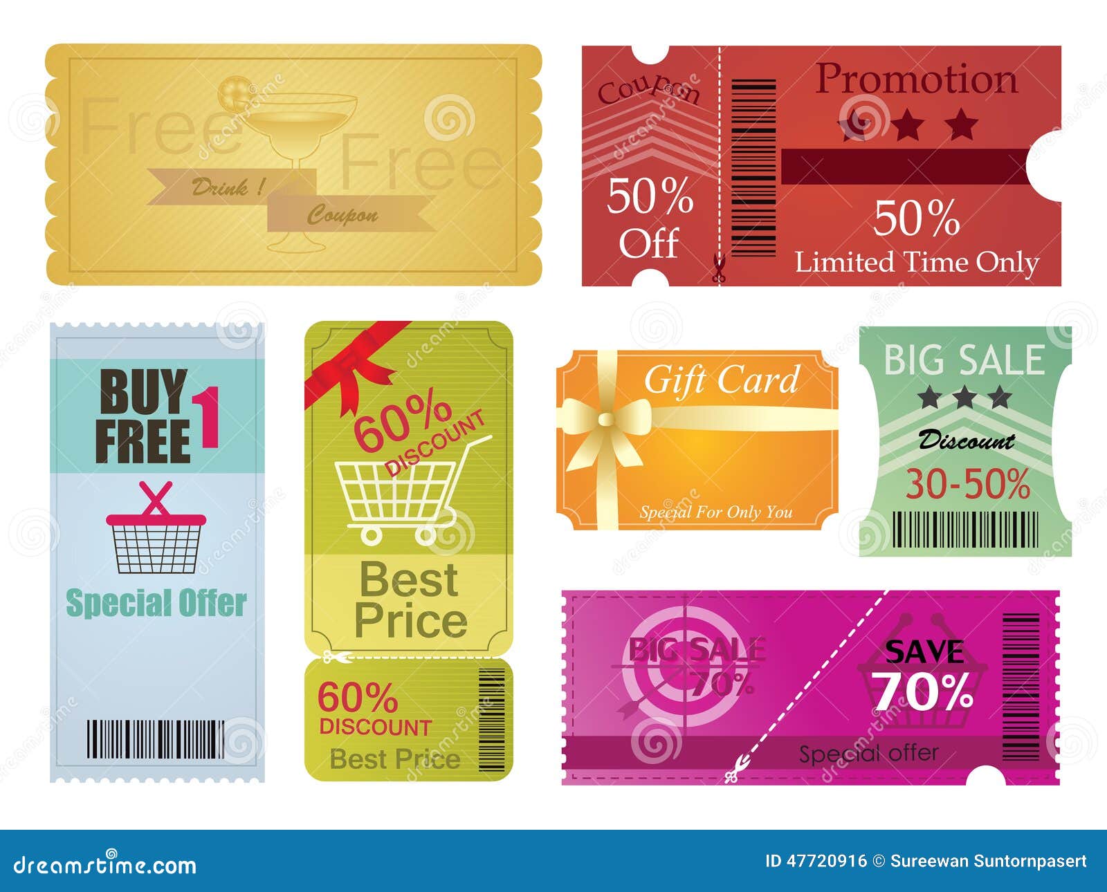 Coupons design templates