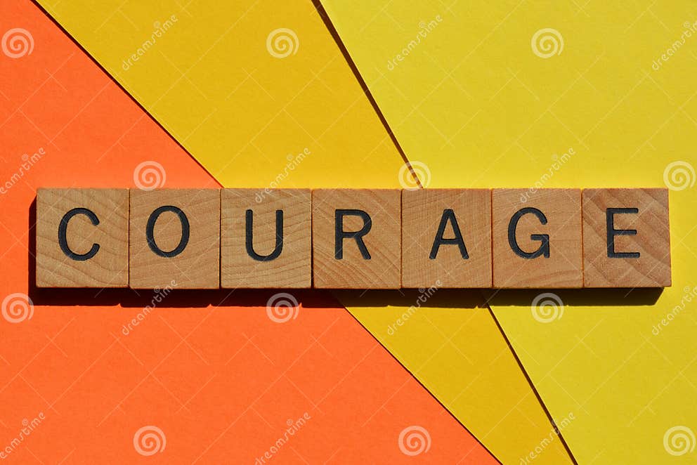 Courage, Word As Banner Headline Stock Image - Image of brave, bravery ...
