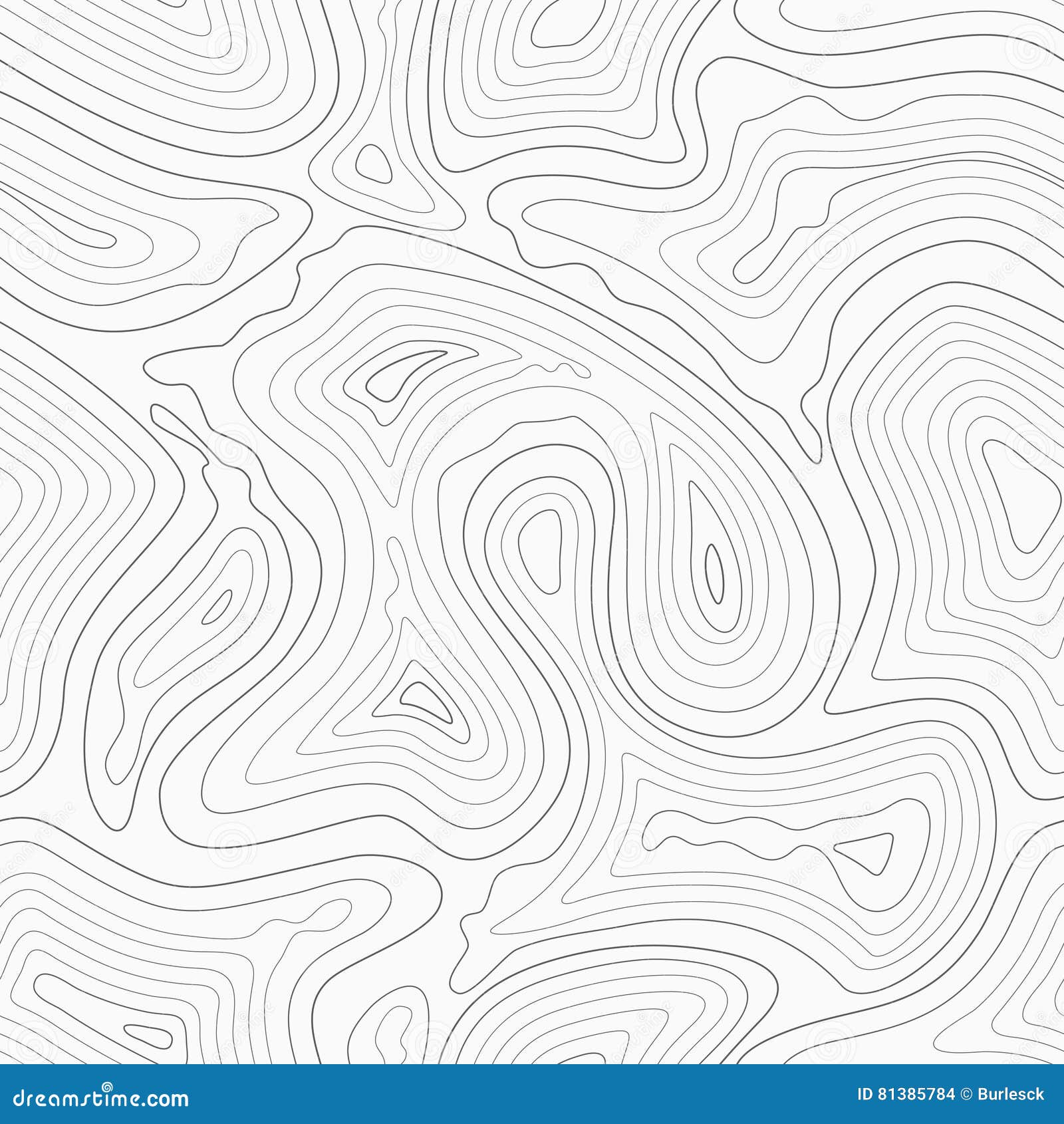 Courbes De Niveau Topographiques Modèle Sans Couture De Carte De