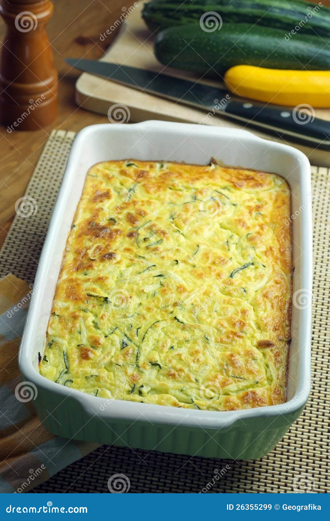 courgette and feta souffle