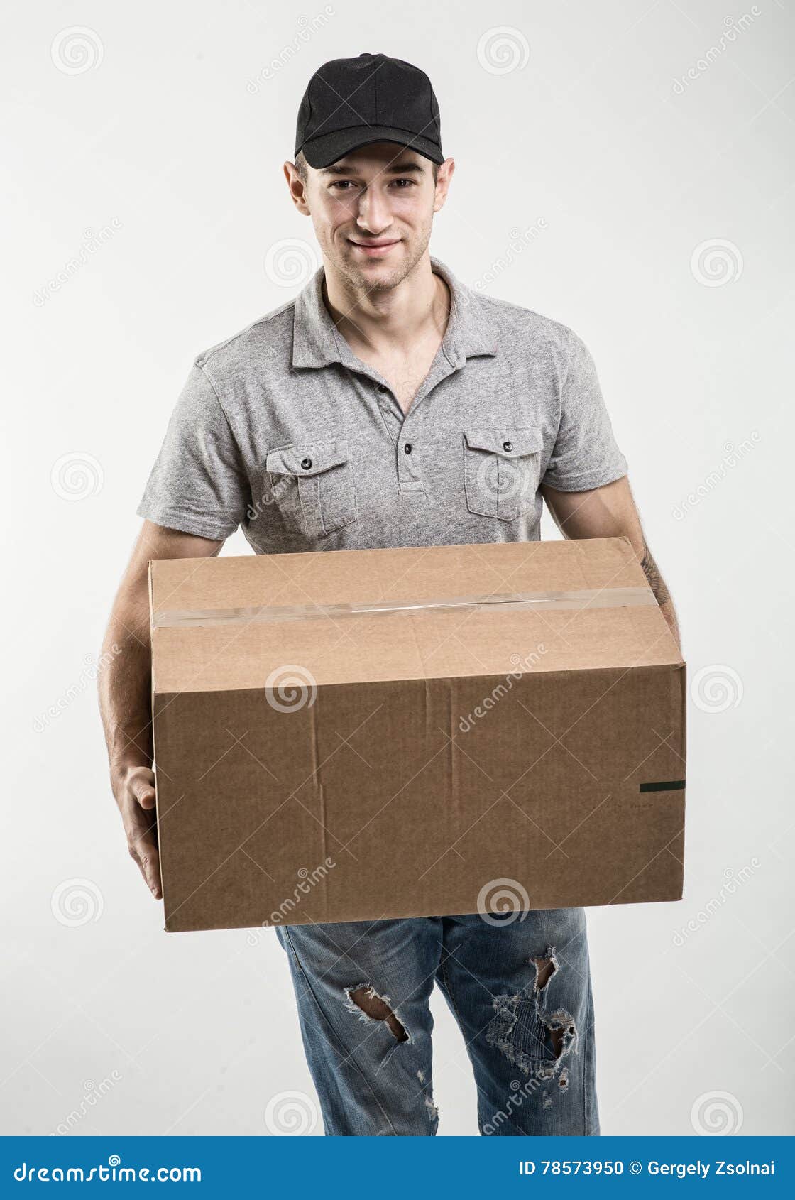 Courier Hands of Boxes, Packages Stock Photo Image of delivering