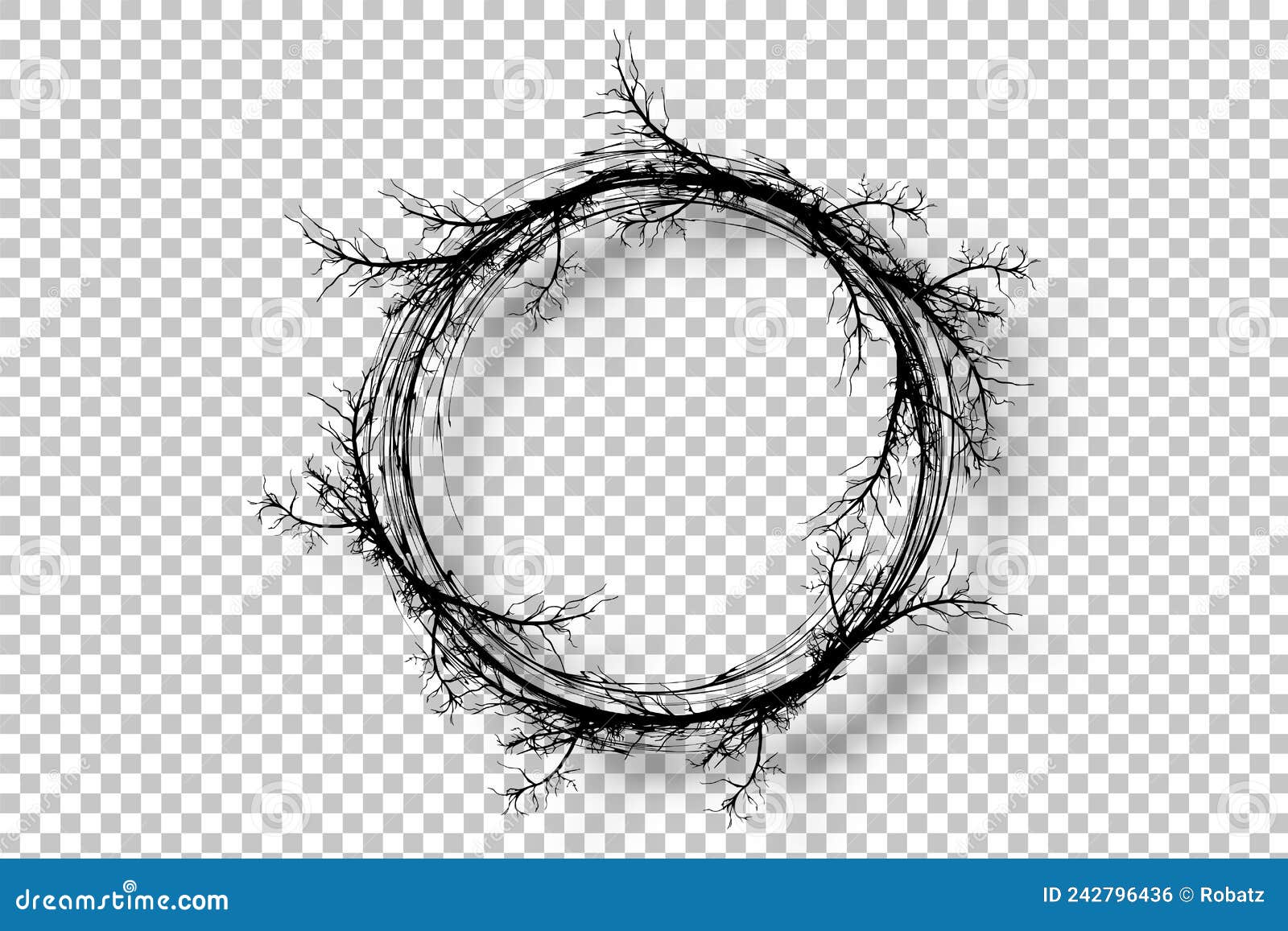 Illustration réaliste vectorielle de cercle rond transparent