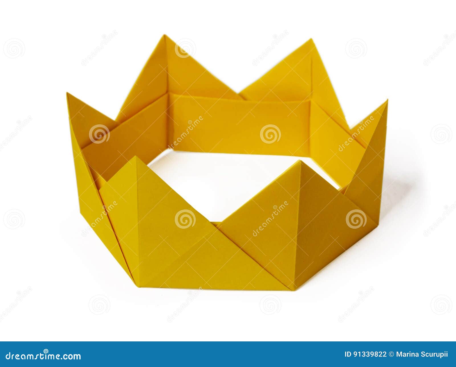 Couronne De Papier D'origami Photo stock - Image du origami, trésor:  91339822