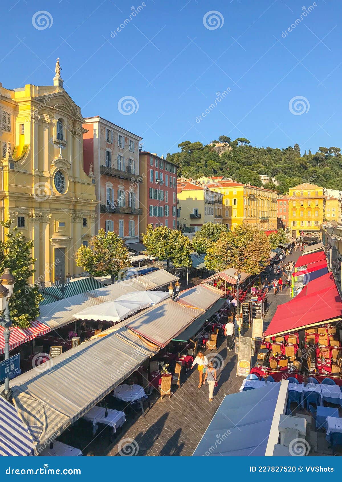 Cours Saleya Town Square and Market, Nice, France Editorial Image ...