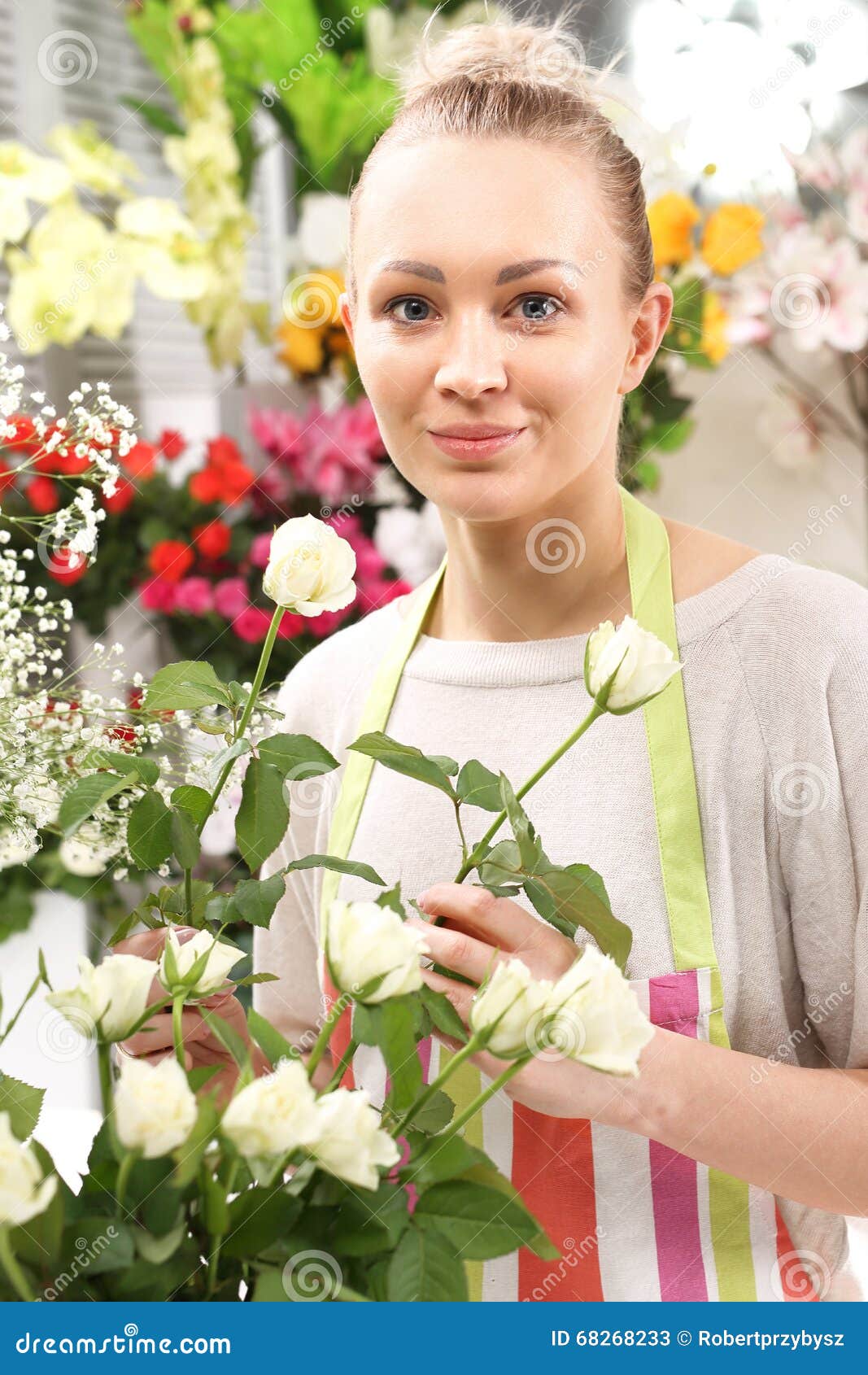 Course of floristic stock image. Image of floristry, person 68268233