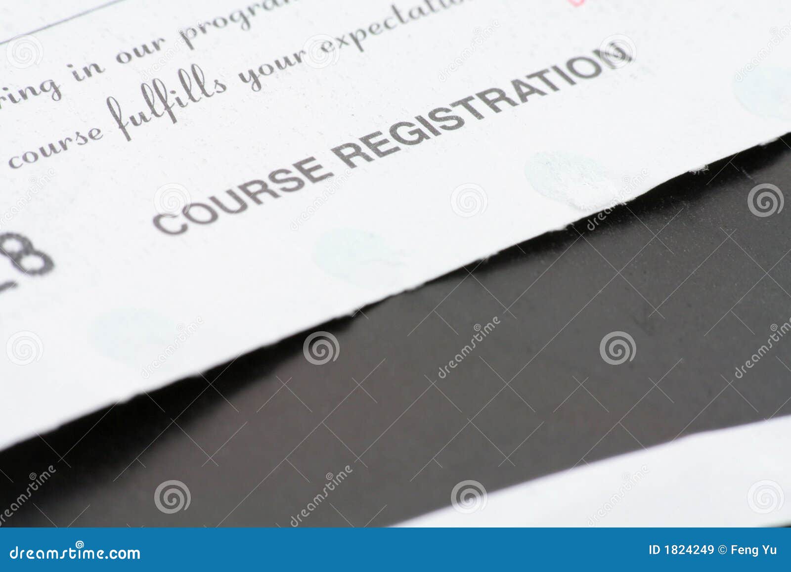 course registration receipt