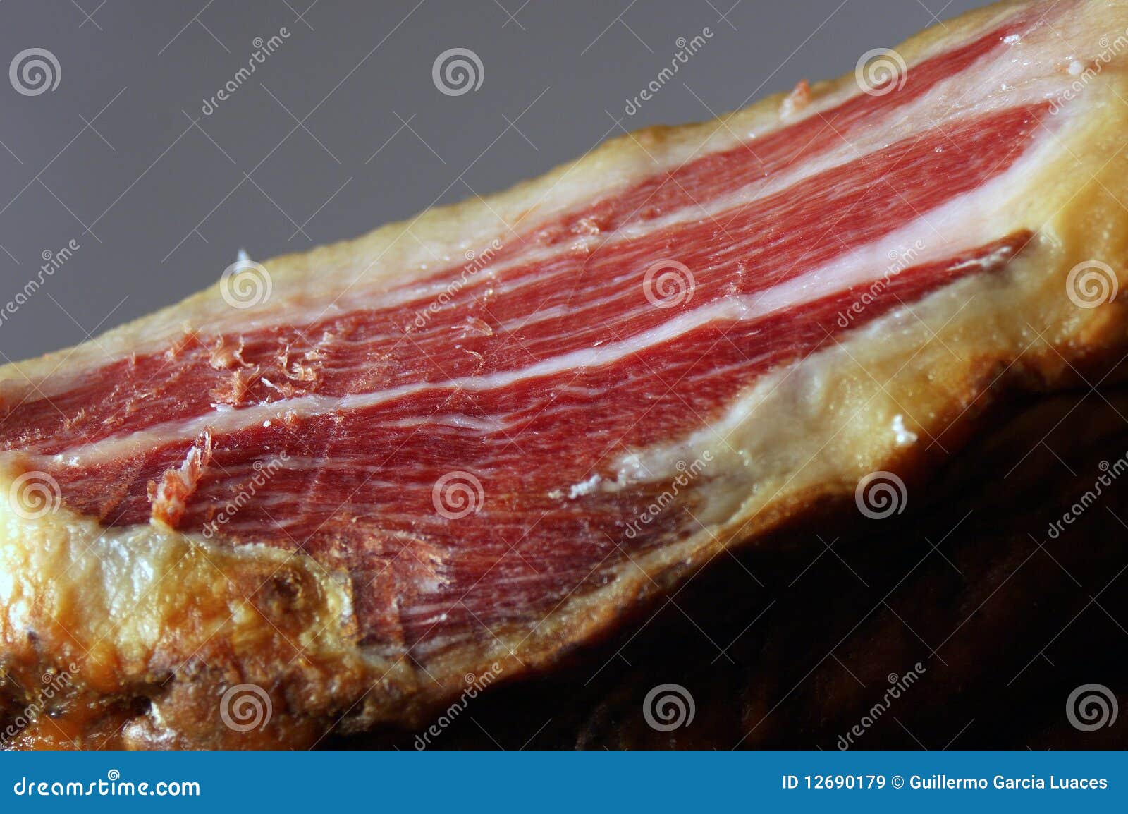 court of a typical jamon iberico ham from spain