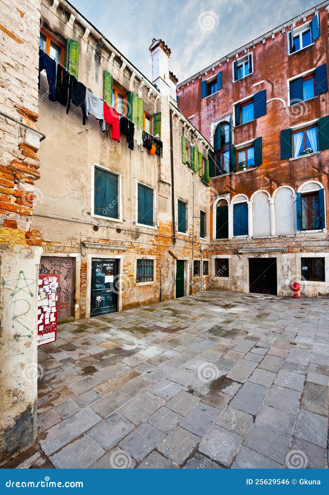 Courtyard stock photo. Image of building, courtyard, facade - 25629546