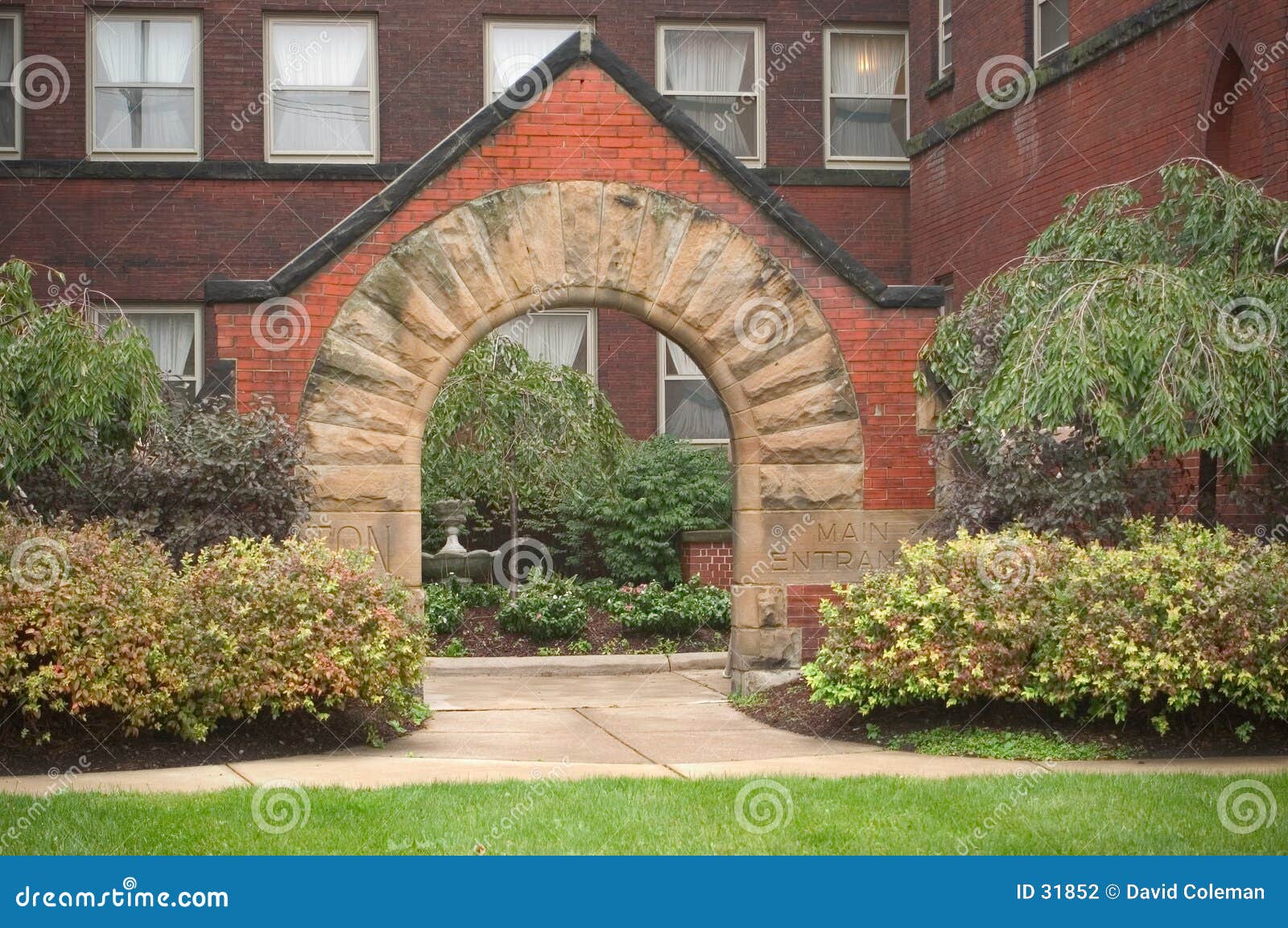 Courtyard Entrance stock photo. Image of architecture, building - 31852