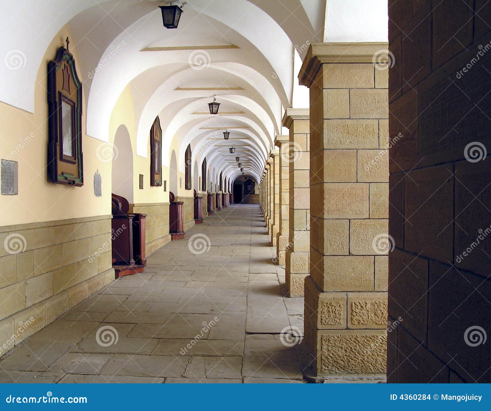 courtyard of the monastery