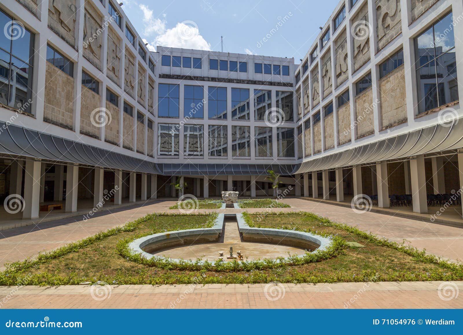 courtyard of the museo de bellas artes, havana, cuba