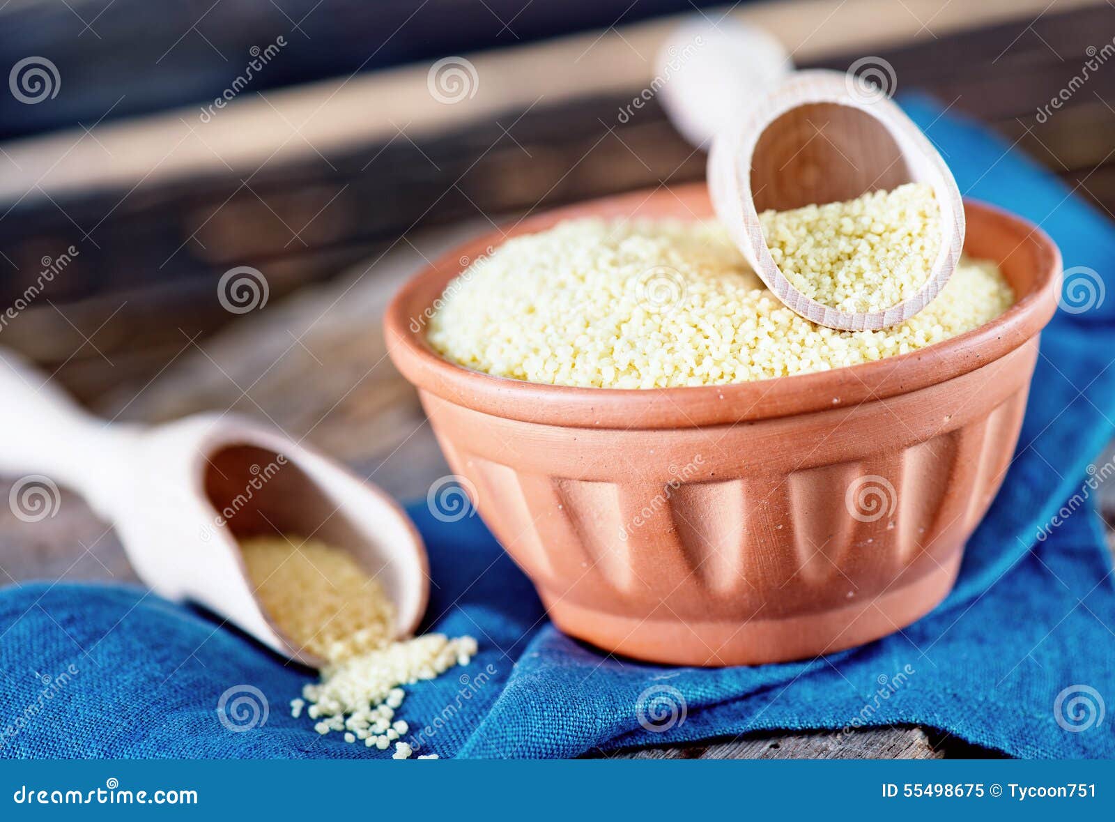 Couscous stock image. Image of carbohydrates, bowl, cloth 55498675