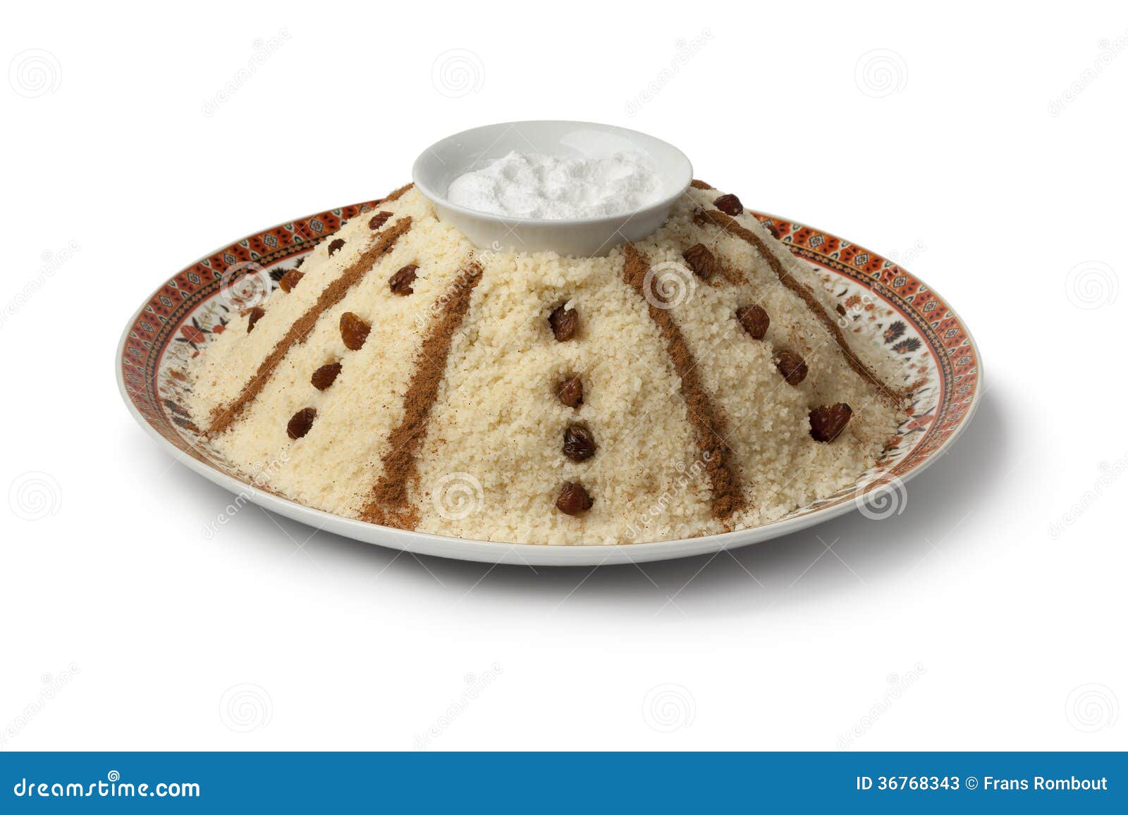 Couscous Doux Marocain Traditionnel Image stock Image du nourriture