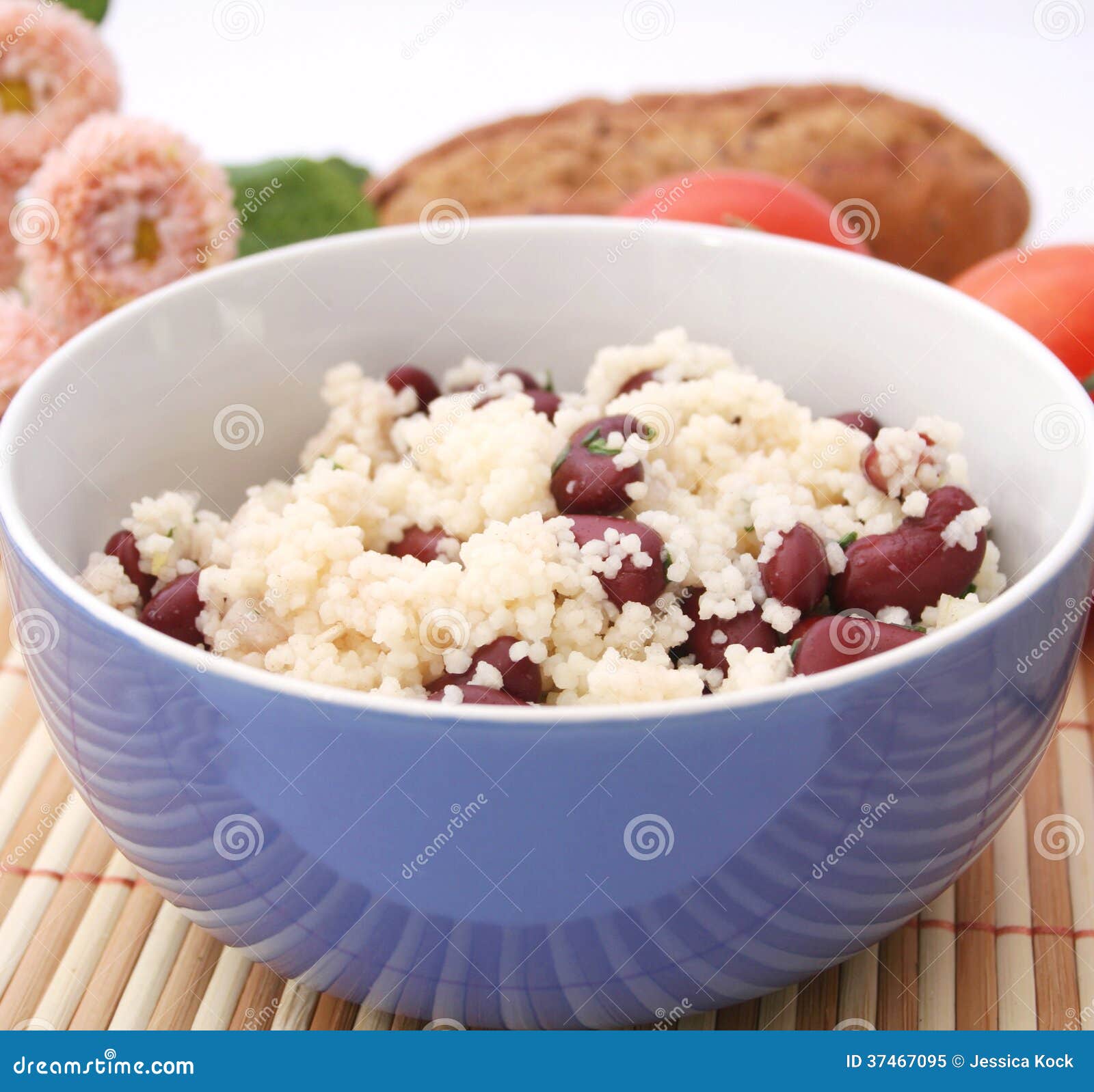 Couscous with Kidneybeans stock image. Image of lunch 37467095