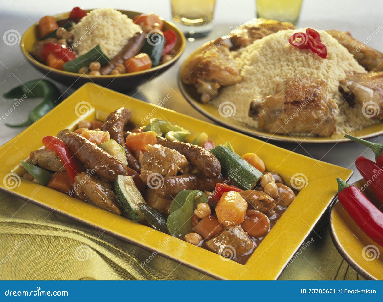 Couscous royal stock image. Image of carbohydrate, main 23705601