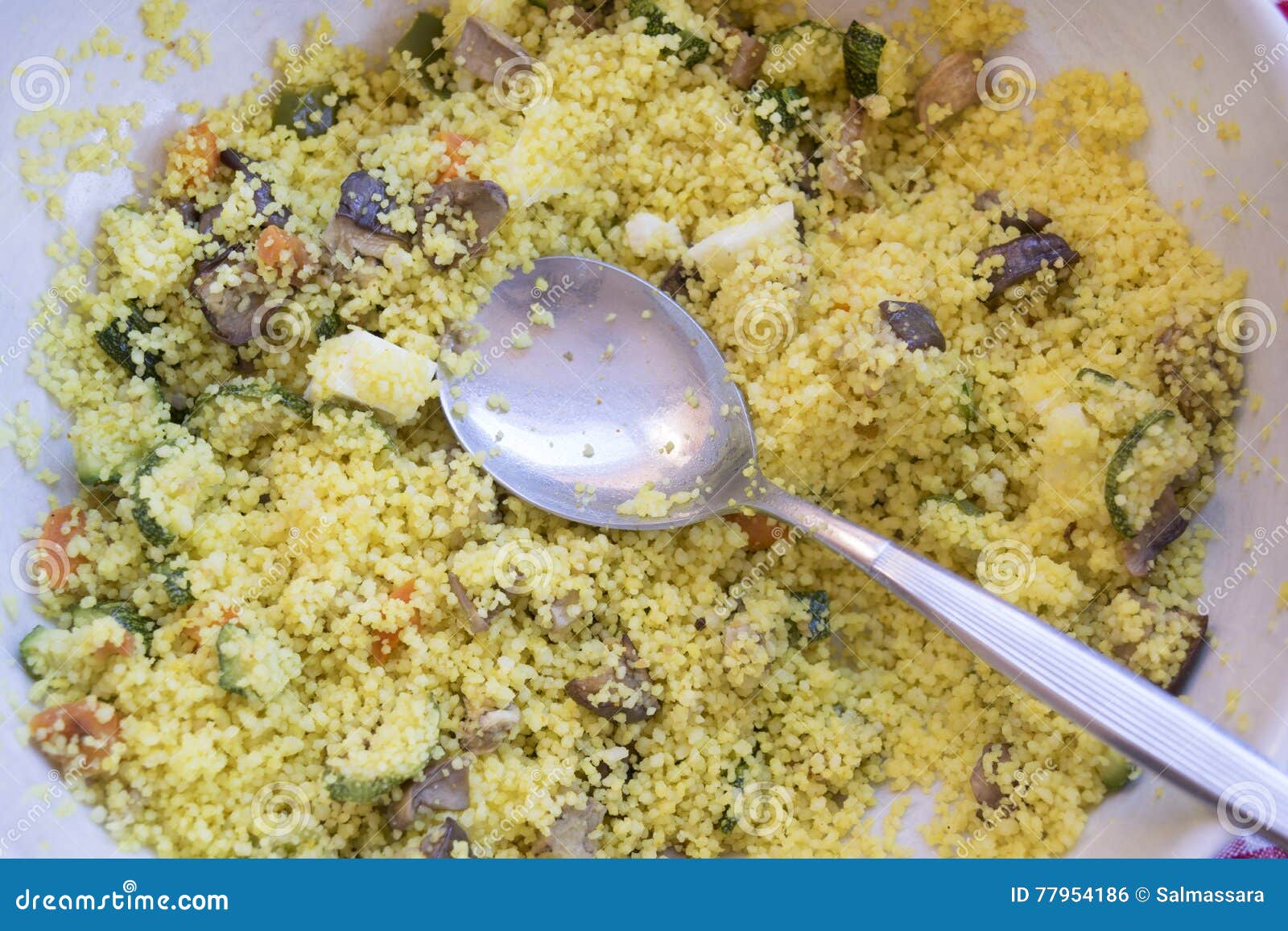 Couscous with Saffron and Vegetables Stock Photo Image of moroccan