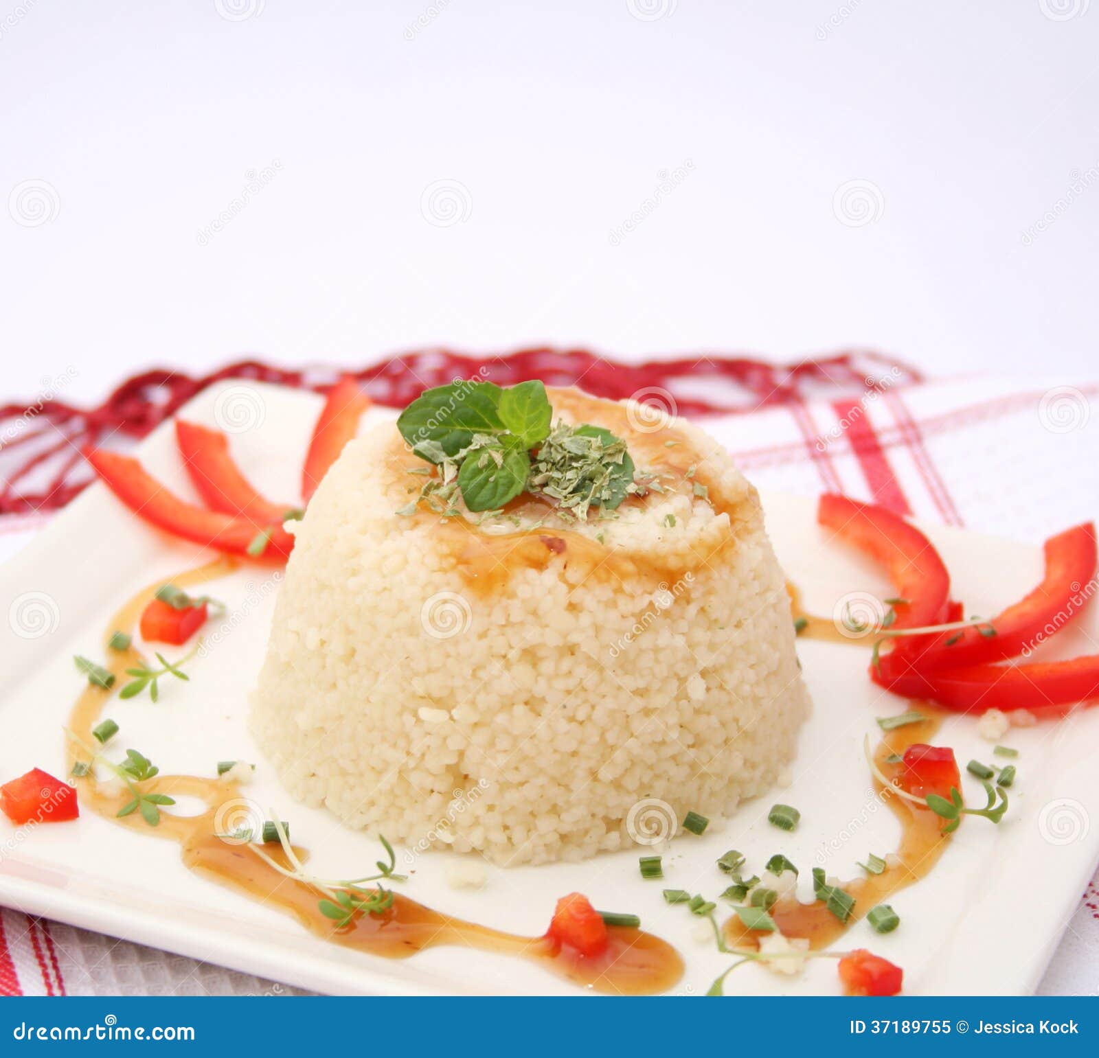 Couscous with sauce stock image. Image of freshness, snack 37189755