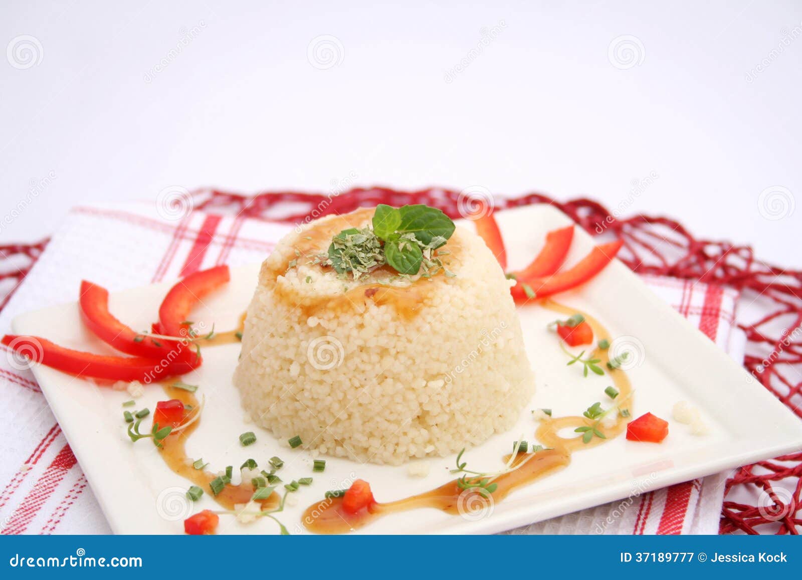 Couscous with sauce stock image. Image of dinner, sauce 37189777
