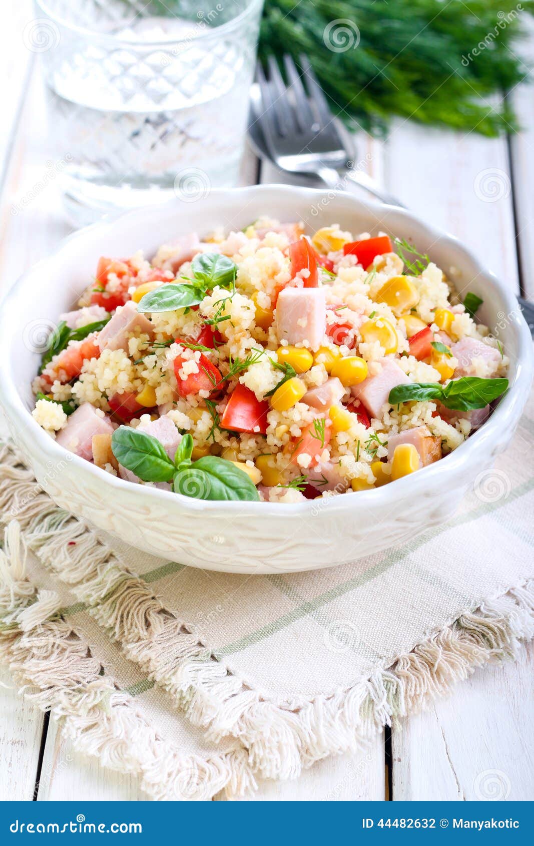 Couscous stock photo. Image of meat, basil, appetizer 44482632