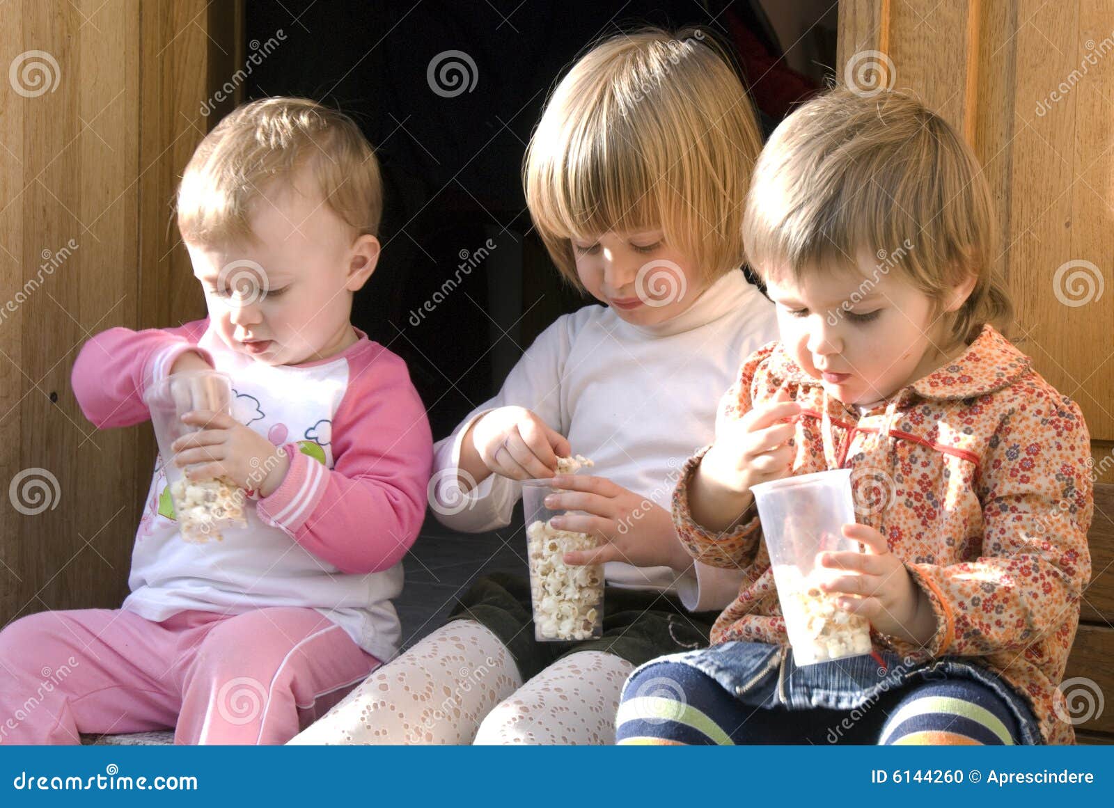 Man Eating Popcorn. Stock Photo 85060320