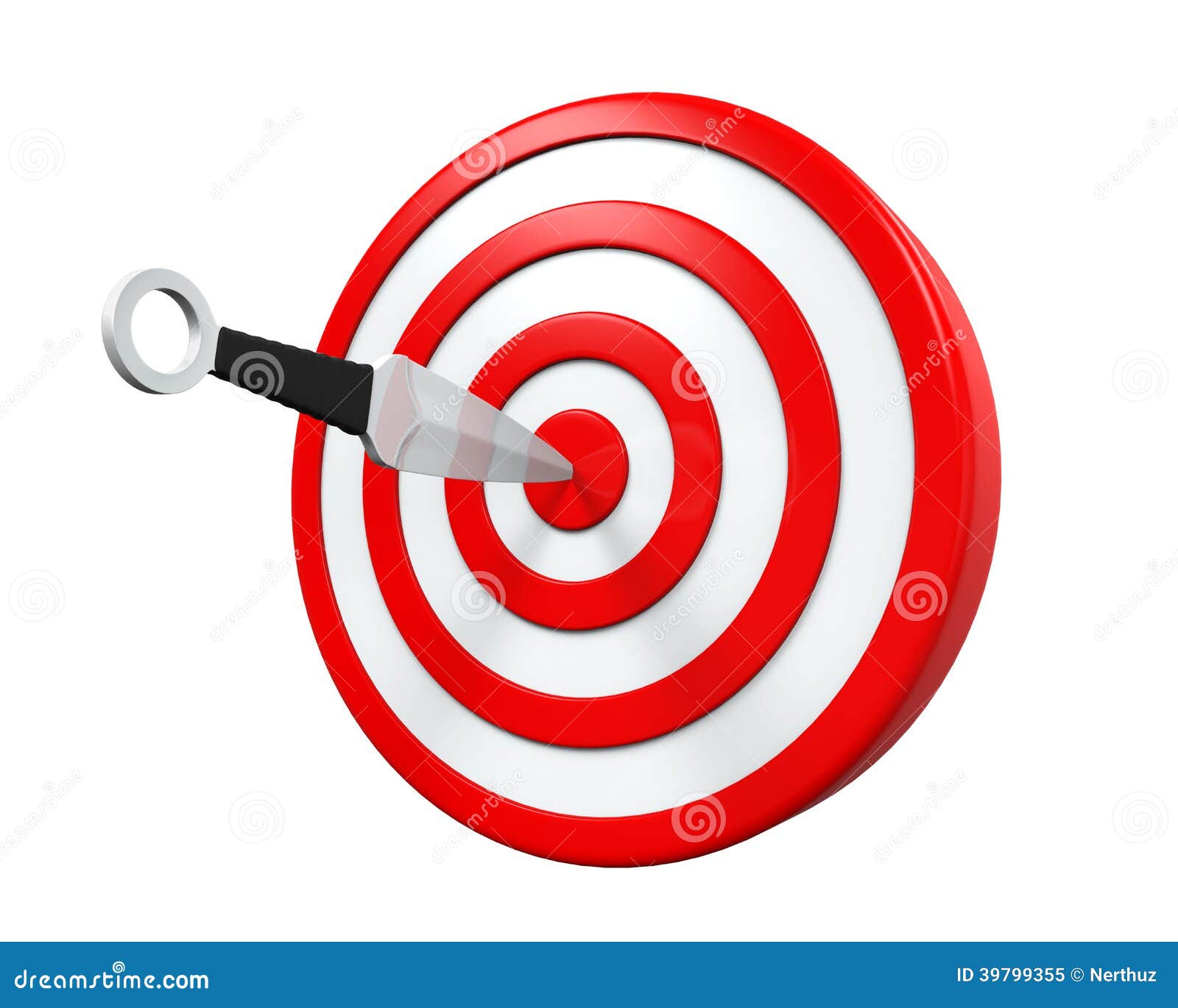 Couteau Et Cible De Lancement Illustration Stock Illustration du