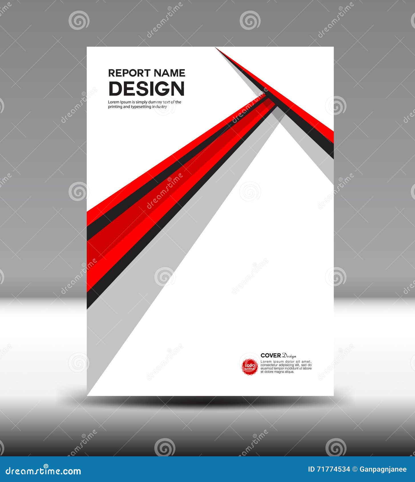 Modern Abstract Brochure Report Or Flyer Design Template 