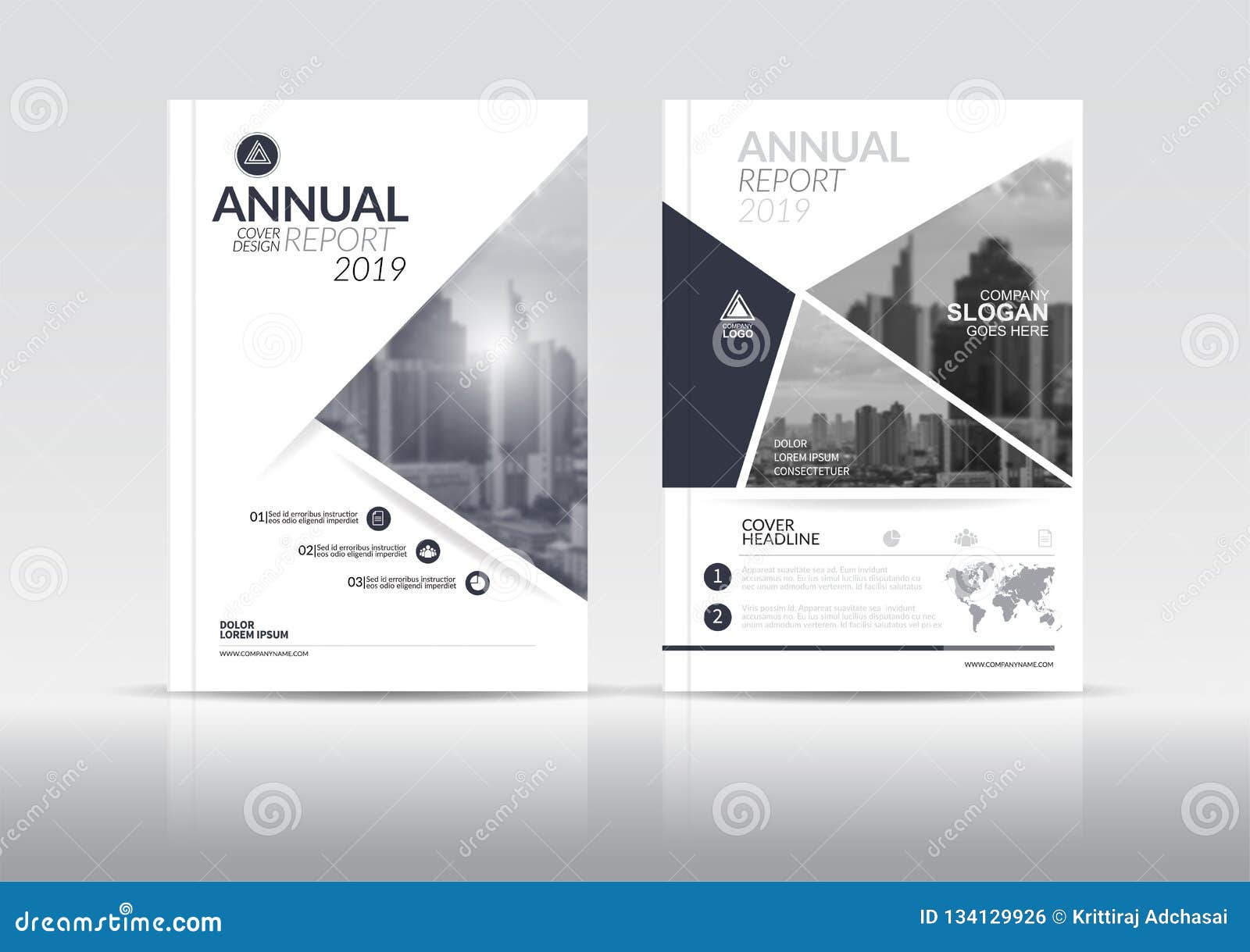 Annual Report Cover Brochure Flyer Design Template Stock Throughout Cover Page For Annual Report Template