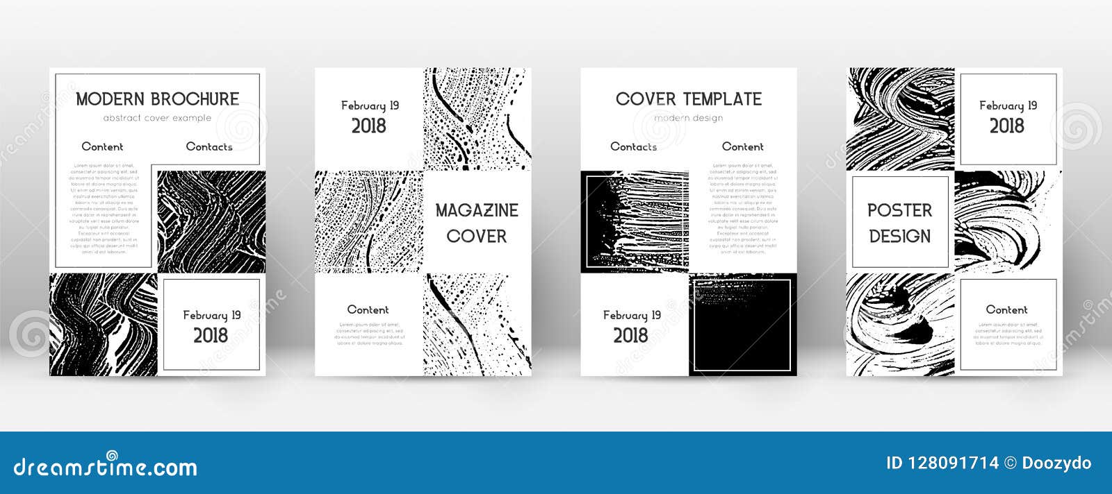 Cover Page Design Template. Business Brochure Layo Stock Vector ...